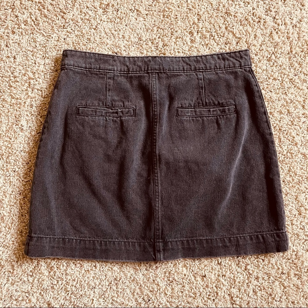 We The Free Don’t Get Me Wrong Black Denim Mini Skirt - Picture 2 of 5
